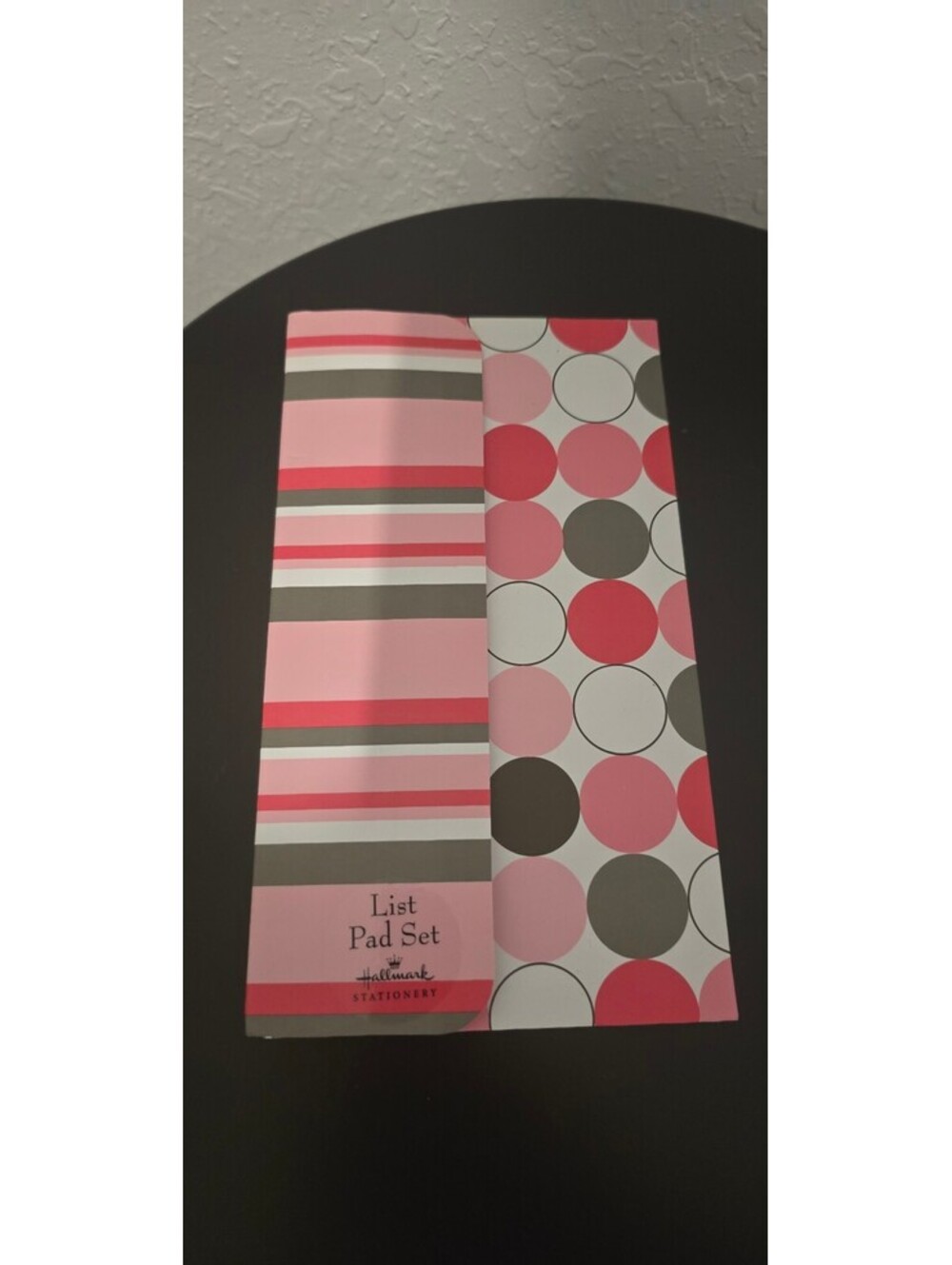 Hallmark Stationery List Pad Set with Floral and Polka Dot Designs
